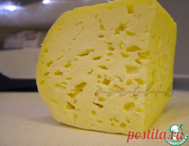 Домашний твердый сыр – кулинарный рецепт
