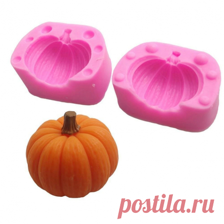 Halloween 3D Pumpkin Silicone Mould Candle Cake Decoration Fondant DIY Mold - US$4.88