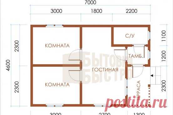 Купить летний домик 7x4,6 м в Москве и Московской области