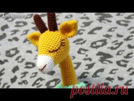 Амигуруми: схема Леди Жирафа. Игрушки вязаные крючком. Free crochet patterns.