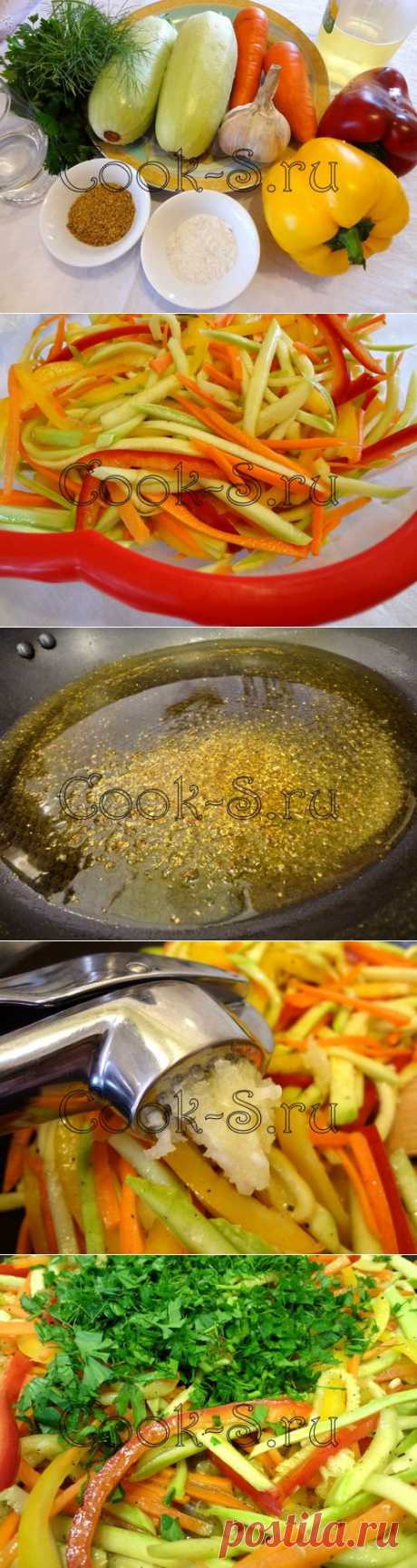 Кабачки по-корейски - Пошаговый рецепт с фото | Закуски