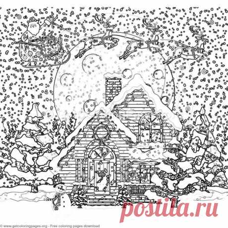 6 Merry Christmas Card Coloring Pages &amp;#8211; GetColoringPages.org