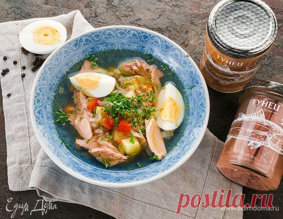 Овощной суп с тунцом, пошаговый рецепт на 1181 ккал, фото, ингредиенты - ТМ «Капитан Вкусов»