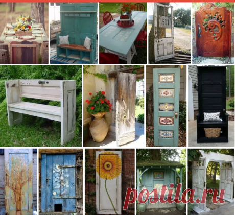 39 Creative Ways to Decorate Your Outdoor Space Using Old Doors - petrolhat.com