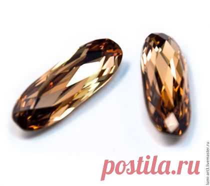 Купить Long Oval 21х7 Light Colorado Topaz Swarovski 246 Fancy Stone