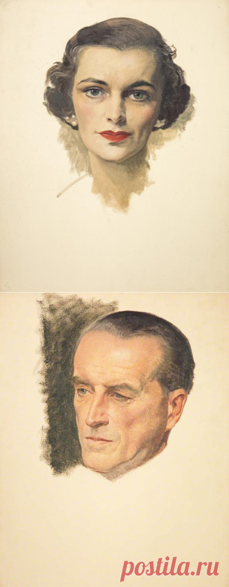 Художник Герберт Джеймс Ганн / Sir Herbert James Gunn (Шотландия, 1893-1964) и его картины