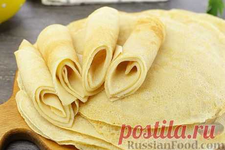 Рецепт: Манные блины на пиве на RussianFood.com