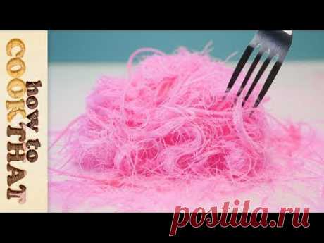 Pink Edible Hair | Pashmak Recipe | Dragons Beard | Cotton Candy