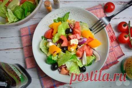 Греческий салат без огурцов – простой и вкусный рецепт с фото (пошагово)