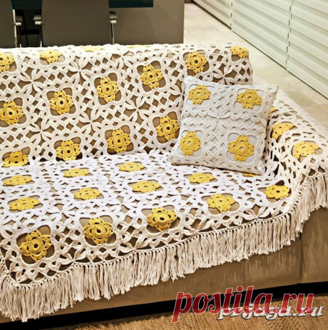 Одеяло и подушка из мотивов
