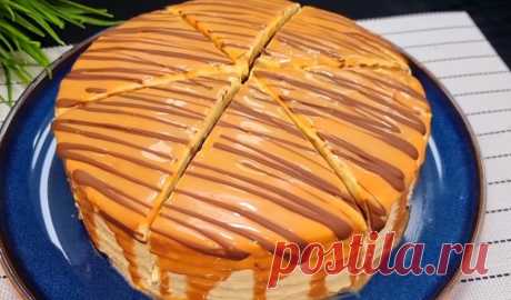 Торт, который можно есть губами: за копейки и в 2 раза вкуснее "Наполеона" и "Медовика" | SUPER KELINCHAK | Вкусные рецепты | Пульс Mail.ru