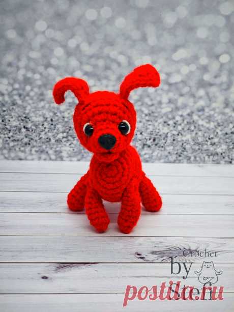 PDF Собачка из мультфильма &quot;Варежка&quot; крючком. FREE crochet pattern; Аmigurumi toy patterns. Амигуруми схемы и описания на русском. Вязаные игрушки и поделки своими руками #amimore - собака, пёс, маленькая собачка из детского мультфильма, щенок, пёсик.