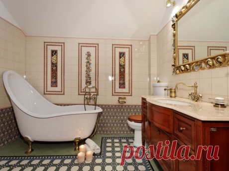 Роскошная ванная комната в стиле Людовика XIV | furnishhome.ru | Яндекс Дзен