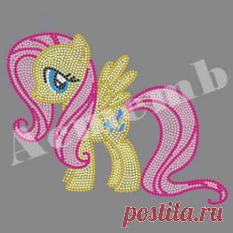 New Fluttershy Pony Rhinestone Transfers Wholesale for Kids