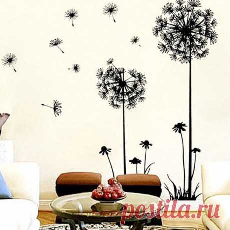 наклейки n Picture - More Detailed Picture about Dandelion Flower Tree 2015 NEW Living Room Bedroom Backdrop Home Decor Tree wall Stickers Home Decor Pegatinas De Pared Paredes Picture in Наклейки на стену from Shenzhen Super Deal Co,.Ltd | Aliexpress.com | Alibaba Group