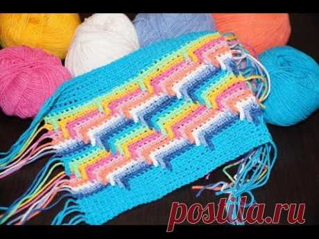 Схема вязания крючком узора Слезы Индейца /// Diagram crochet pattern Tears Injun - YouTube