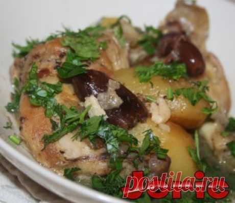 Рагу из курицы, картофеля и фиников рецепт с фото