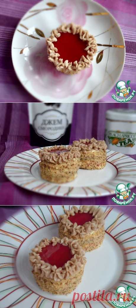 Черносмородиновые пирожные - кулинарный рецепт