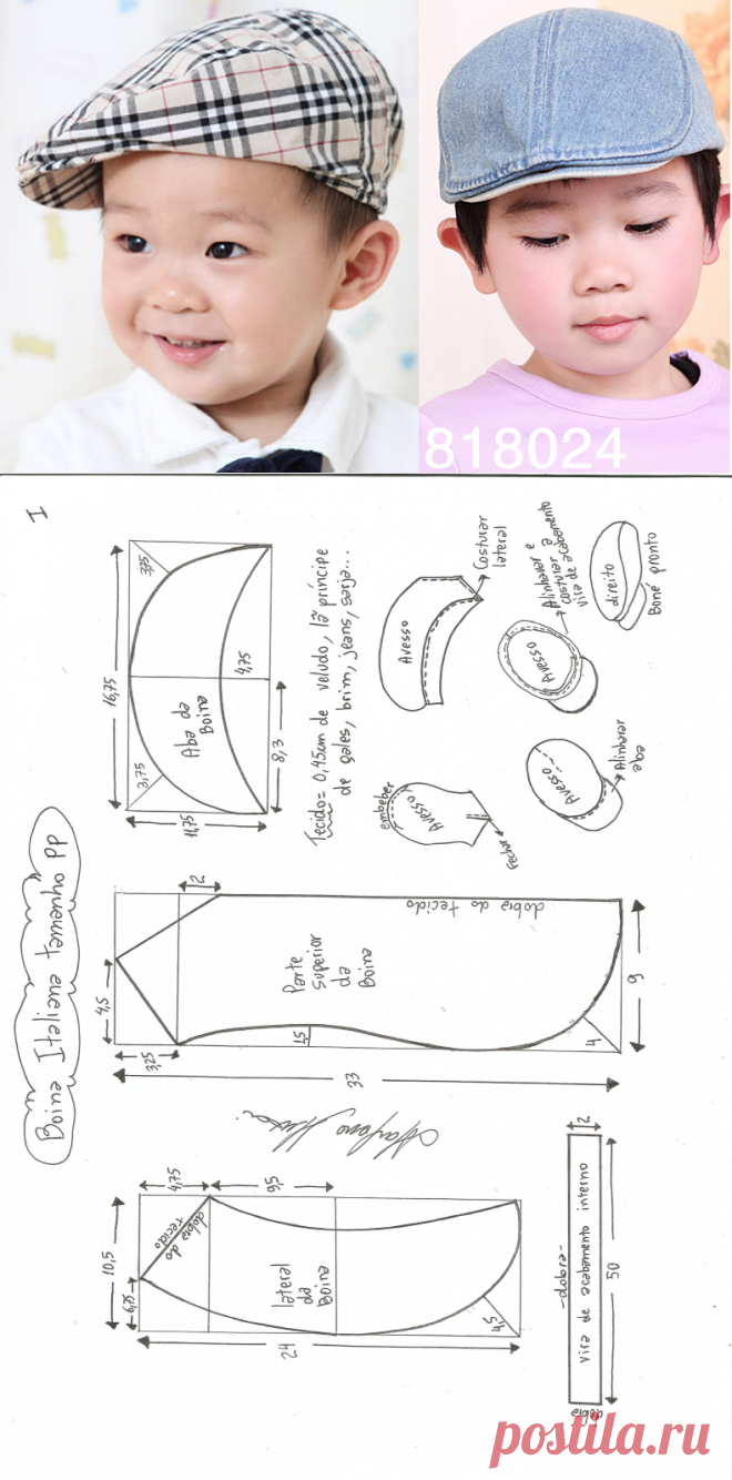 Итальянский берет - Своими руками - Марлен мукай - детская выкройка