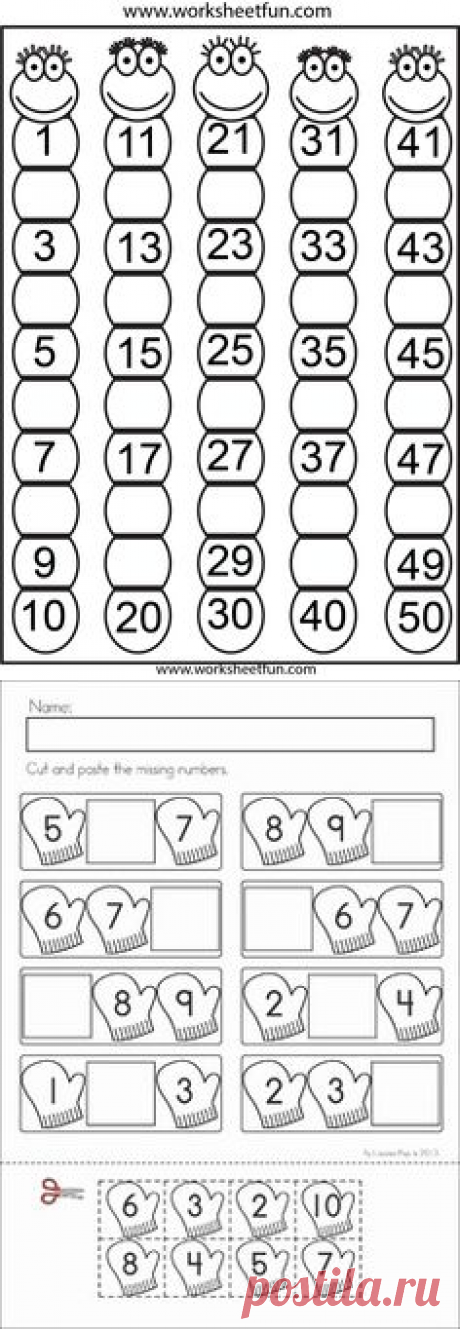 (50) Before and After Numbers – 5 Worksheets - FREE PRINTABLE WORKSHEETS | Printable Worksheets