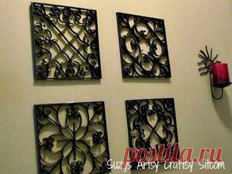 Faux Metal Wall Art (Including FREE patterns!)