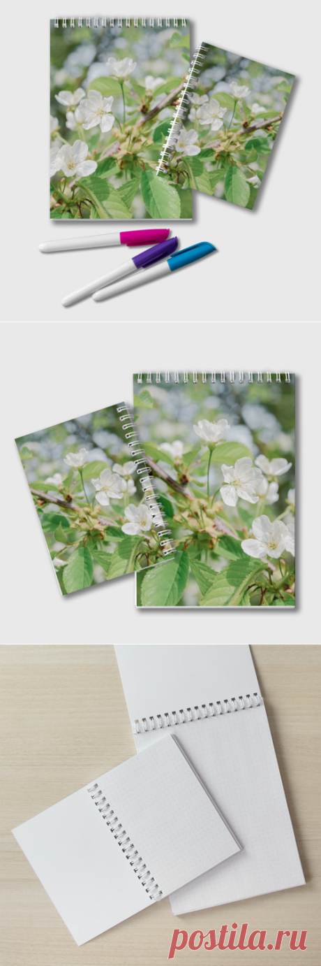 Блокнот Цветущая ветка вишни, фото - купить по цене 390 руб в интернет-магазине Всемайки, арт 3652995