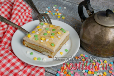 Банановый торт со сгущенкой, рецепт с фото