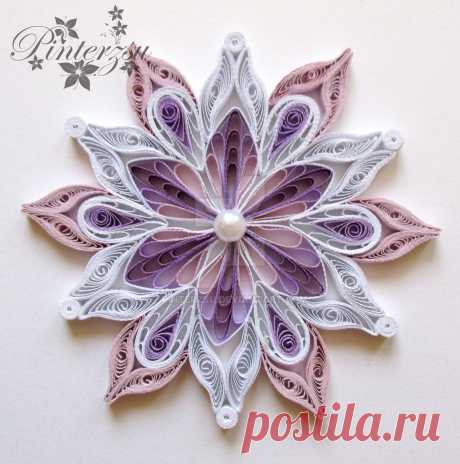 Quilled snowflake by pinterzsu on DeviantArt