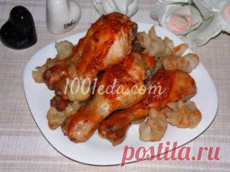 Запеченная курица с цветной капустой: пошаговое фото - Курица в духовке от 1001 ЕДА