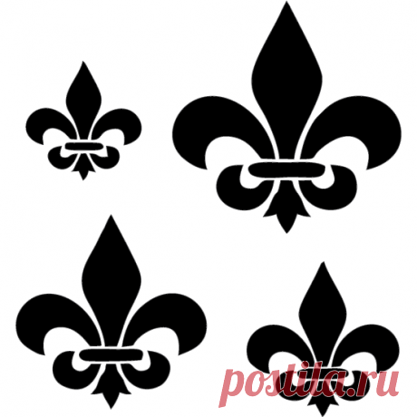Fleur De Lis Stencil This is a classic repeatable design that can be applied almost anywhere. Try it as a repeatable wallpaper design or even on fabric, why not ? ;-)