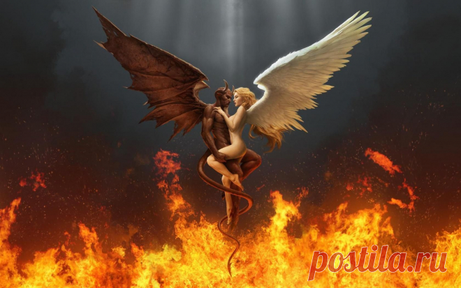 Демон ангел обои для рабочего стола, картинки, фото, 1680x1050.
