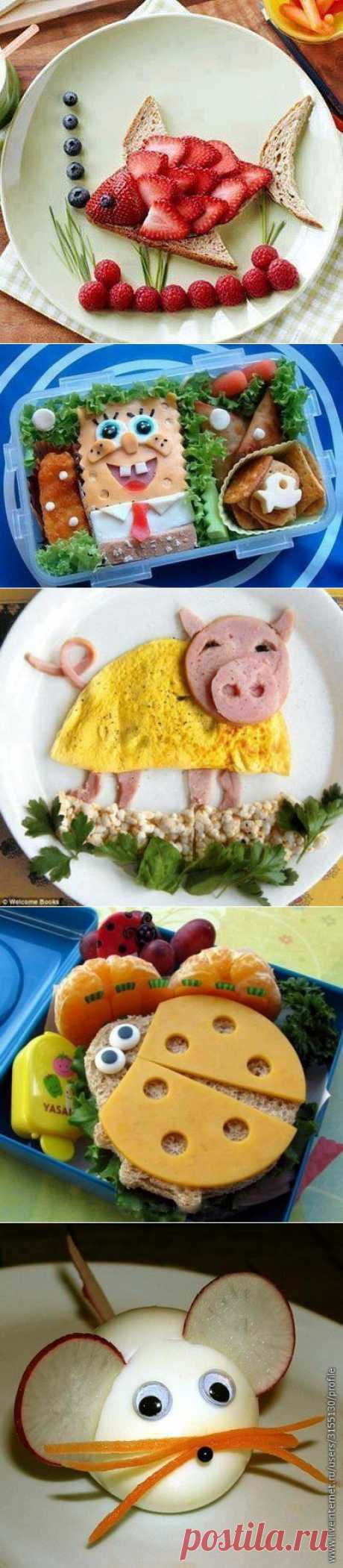 Кулинарные идеи: веселый завтрак для детей. Пробуем повторить!