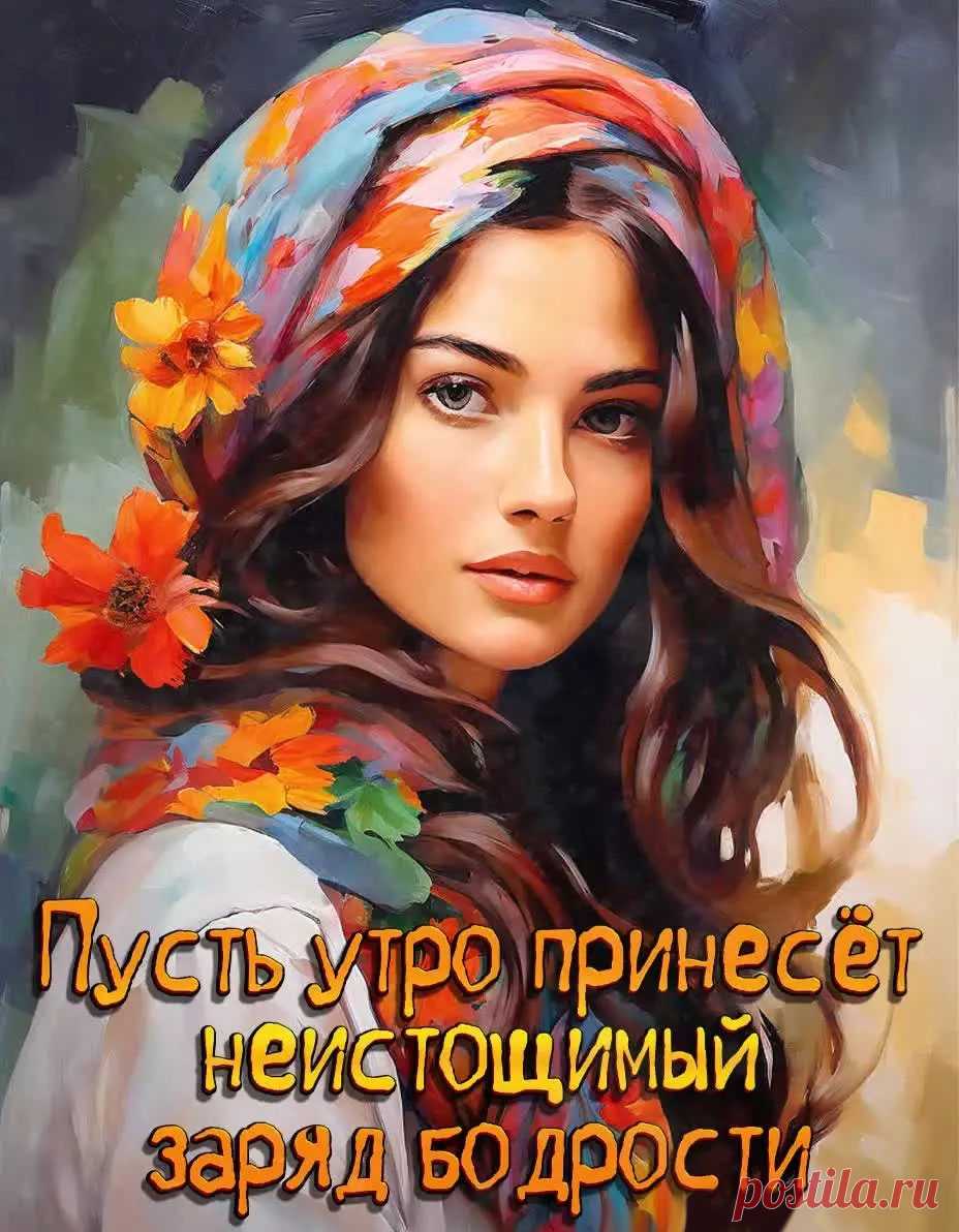 Открытка доброе утро красивая яркая