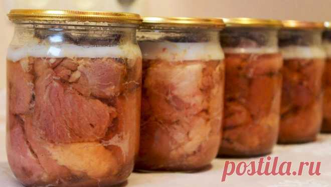 Рецепт классической тушенки из свинины в автоклаве | Мужчина на кухне | Дзен