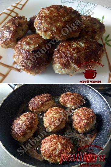 Котлеты из фарша и пекинской капусты. Рецепт. Фото