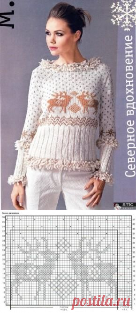 Женский свитер спицами | Вязание для Вас
