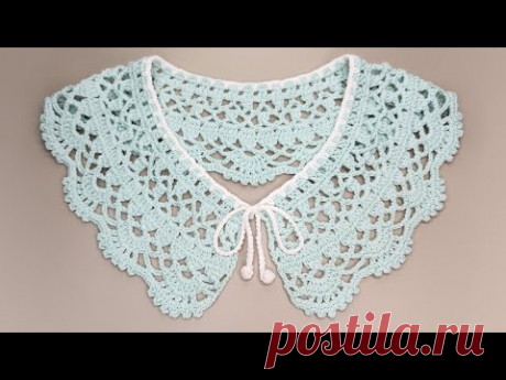 코바늘 레이스 케이프-352[Eng]-(Crochet collar)
