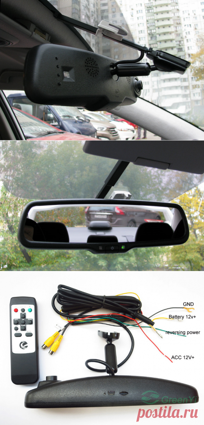 Новое «зеркало + видеорегистратор + монитор» (Car DVR Mirror) — бортжурнал Subaru Impreza Sedan, белая 2009 года на DRIVE2
