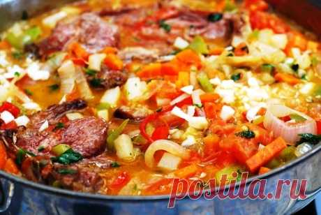Баранина тушеная с овощами - пошаговый рецепт с фото на Повар.ру