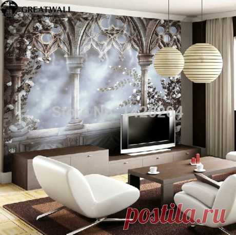 wallpaper flower Picture - More Detailed Picture about Great wall European retro 3d wallpaper murals,Flying snow wallpaper home decor,papel de parede sala Picture in Wallpapers from Great wall paper | Aliexpress.com | Alibaba Group