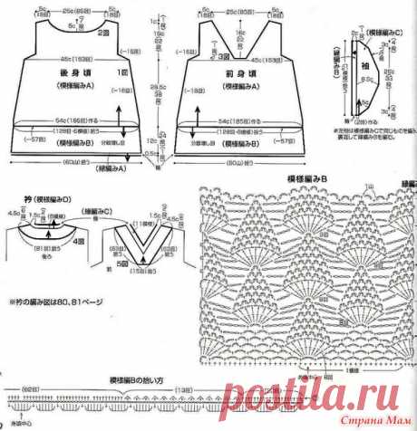Ажурная кофточка с поясом. Крючок. - ВЯЗАНАЯ МОДА+ ДЛЯ НЕМОДЕЛЬНЫХ ДАМ - Страна Мам