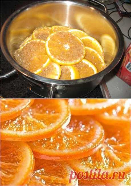 Карамелизированные апельсины. Домашние будут в восторге!