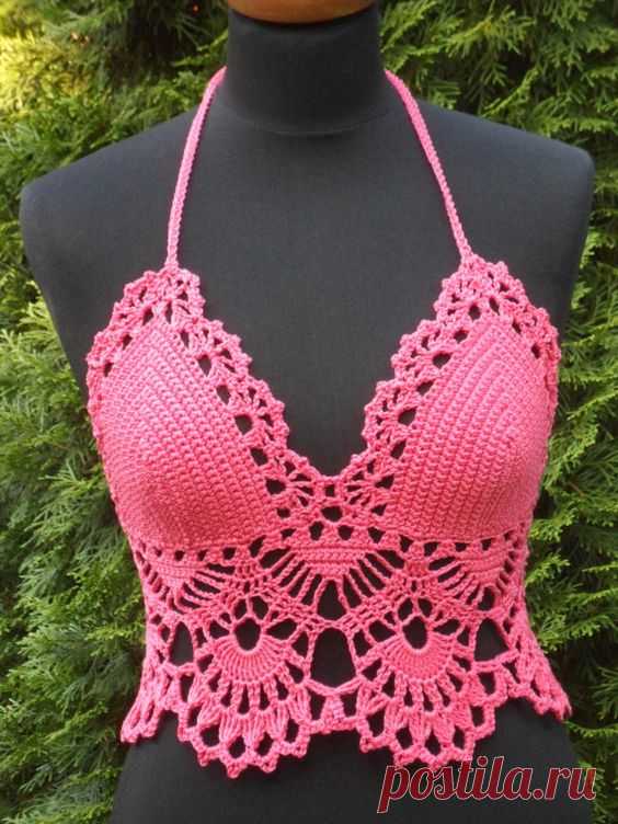 Women Bikini Crochet Bikini Sexy strawbery Crochet by Tanelly | Crochet/knit top vest