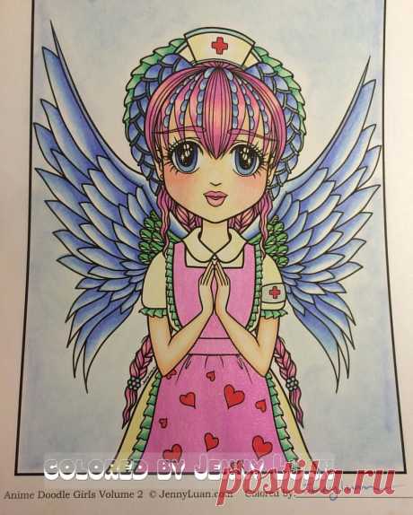 📔:anime doodle girls volume 2 🎨 Jenny Luan ✍: markers, colored pencils and glitter gel pen color by: #jennyluanart #treasuryartist #coloringbook Thank you for 👀 #angel #nurse #anime Explore Jenny Luan's photos on Flickr. Jenny Luan has uploaded 175 photos to Flickr.