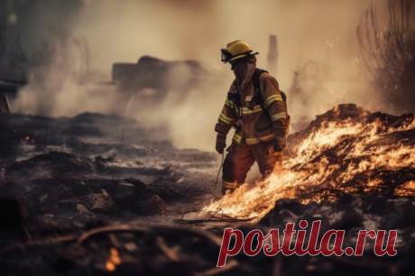 В США загорелось ландшафтное предприятие на северо-западе Хьюстона. Пожарные двое суток борются с огнем в условиях жаркой погоды.