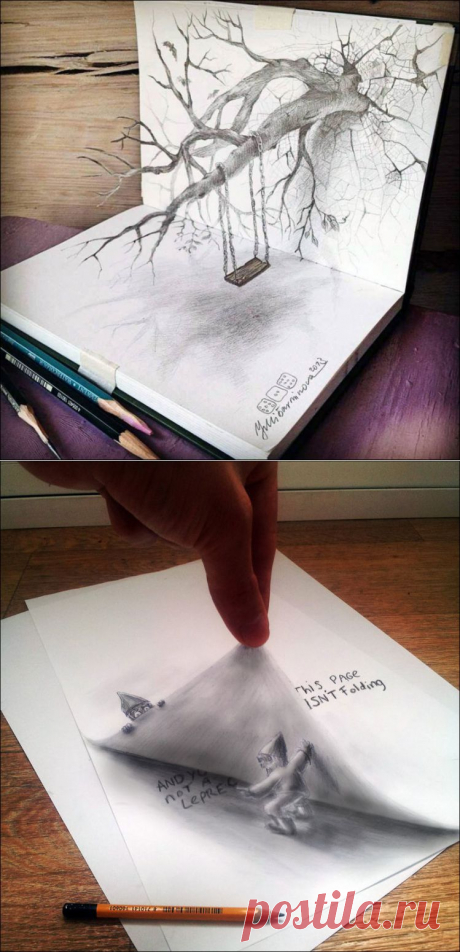 Потрясающие 3D-рисунки карандашом | ВЗГЛЯНИ НА МИР С ИНТЕРЕСОМ