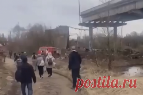 Очевидец рассказал о первых минутах после обрушения моста в Вязьме. У одного из пострадавших, по словам очевидца, были множественные переломы.