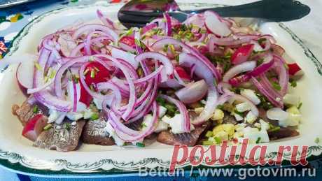 Салат из сельди с маринованным луком по-шведски. Рецепт с фото Сельдь под яично-луковым покровом - еще одно из обязательных блюд шведского стола в день летнего солнцестояния. Сельди в Швеции - куча сортов и маринадов (стоит только заглянуть на сайты Abba , Klдdesholmen). Можно просто открыть баночку и поставить на стол. Но можно и приготовить собственное блюдо, например, по этому рецепту салат из сельди с маринованным луком, вареным яйцом и редиской.


