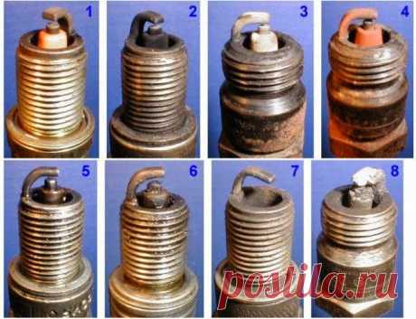 Как определить состояние двигателя по свече зажигания?