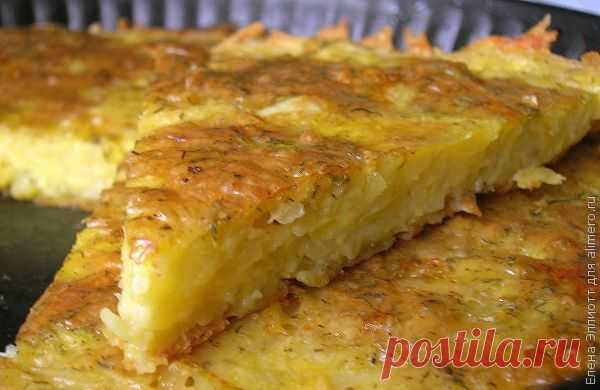Запеканка из тертого картофеля с сыром и чесноком | Ваши любимые рецепты